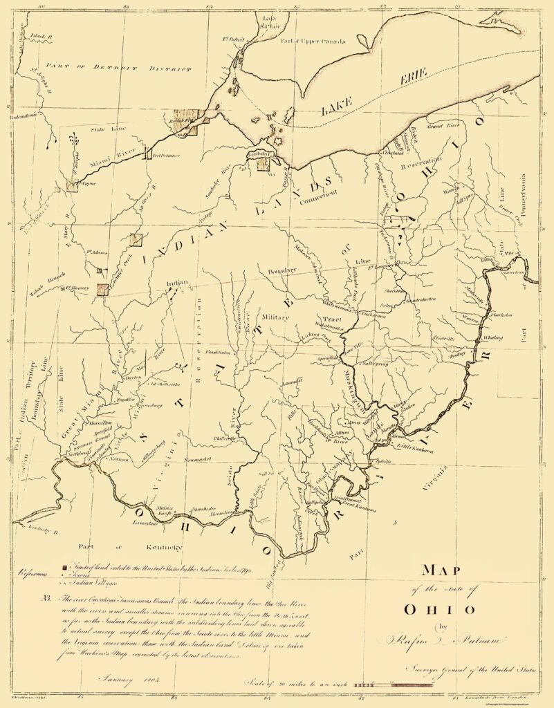 Early Map of Ohio