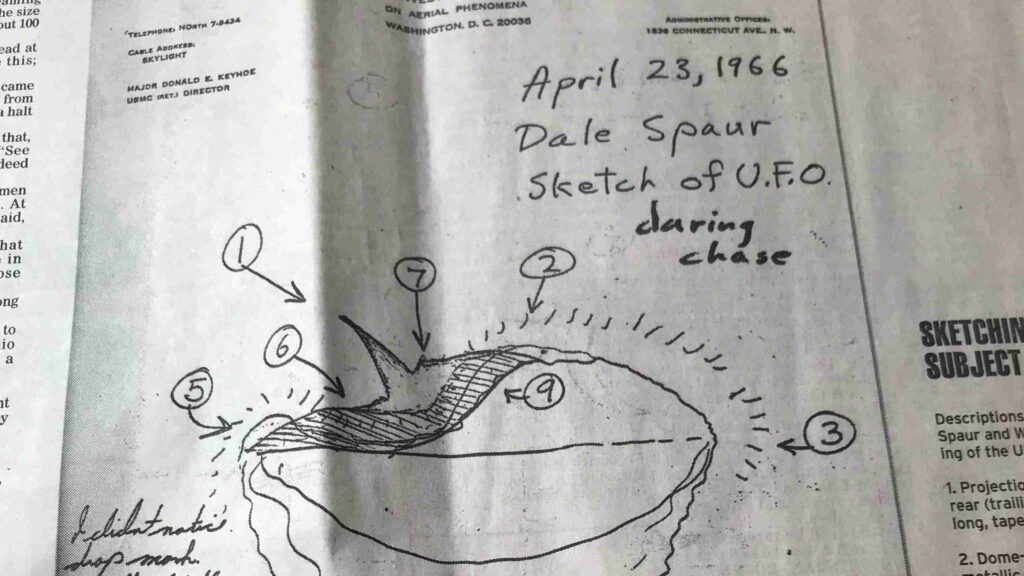 Spaur UFO Sketch